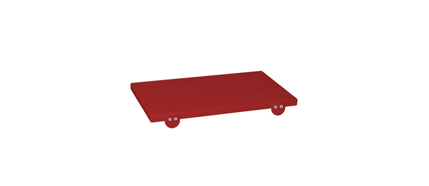 Tagliere cm 60x40 h 2 rosso vivo con battente