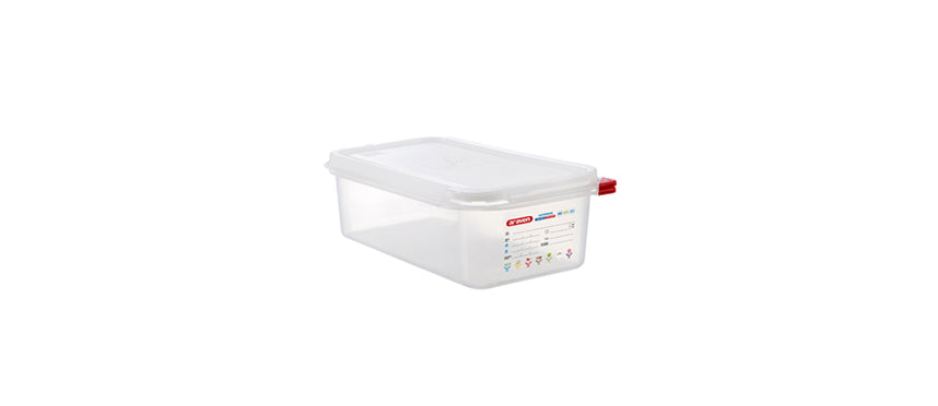 Vasca GN 1/3 in polipropilene con coperchio cm 32,5X17,5 h 10 lt 4