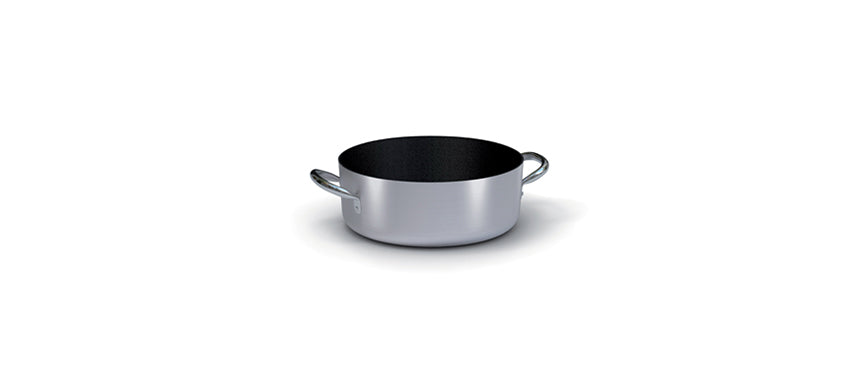 Silver casseruola bassa 2 manici 20 Ø cm 20 h 8 lt 2,3