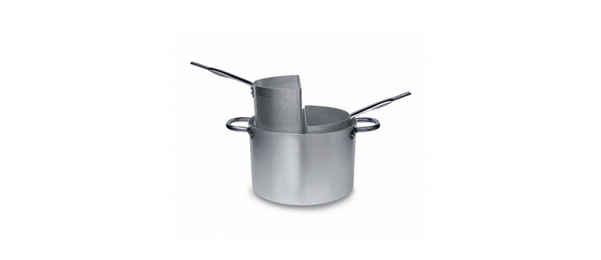Cuocipasta alto 2 spicchi alluminio Ø cm 28 h 18,5