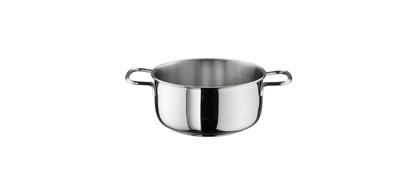 Casseruola alta 2 manici Ø cm 24 fondo Ø cm 18