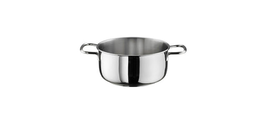 Casseruola alta 2 manici Ø cm 24 fondo Ø cm 18