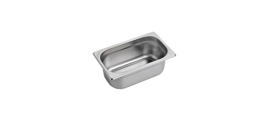 Vasca inox GN 1/4 cm 26,5x16,2 h 10 lt 2,8