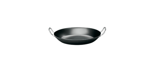 Padella ferro paellera 2 manici Ø cm 34 fondo Ø cm 18