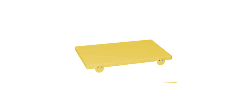 Tagliere cm 60x40 h 2 giallo con battente