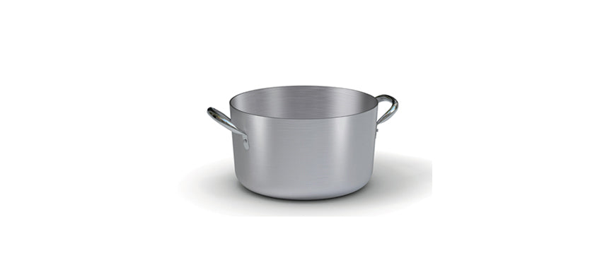 Alluminio casseruola media 2 manici 18 Ø cm 18 h 10 lt 2,3