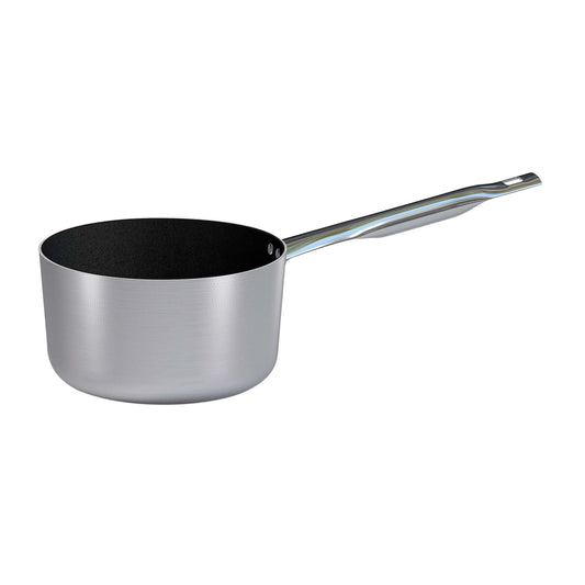 Alluminio casseruola media antiaderente 1 manico h 11,5 lt 3,2 Ø cm 20 fondo Ø cm 14,5