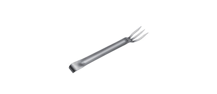 Forchettone 3 punte inox cm 4,5x8 manico 30