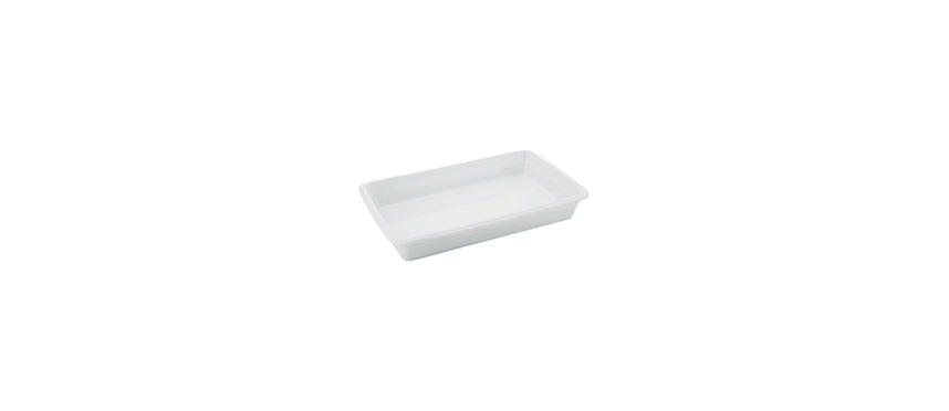 Pirofila da forno rettangolare bianca Gastronorm GN 1/4 cm 26,5x16 h 6,5