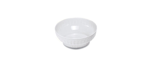 Insalatiera costolata plastica bianca Ø cm 24 h 8,5