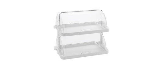 Vetrinetta espositore rettangolare doppia cm 44x33 h 42