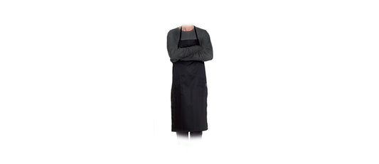 Grembiule sommelier con pettorina nero