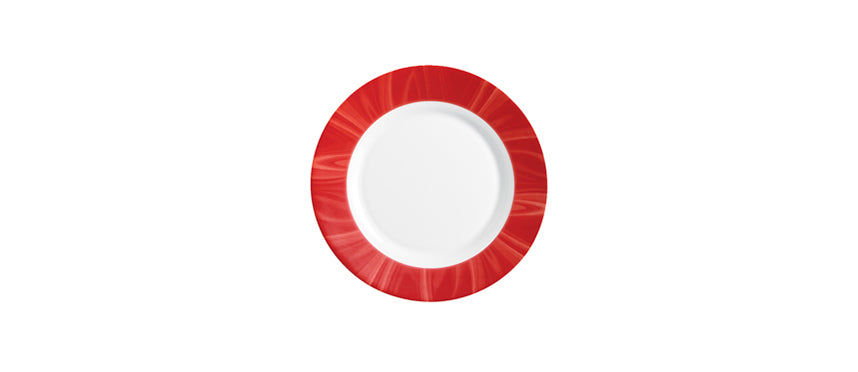 Careware natura rosso piatto fondo Ø cm 23