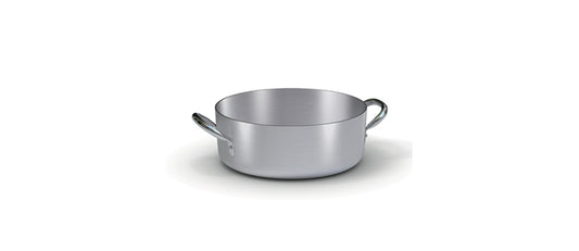 Alluminio casseruola bassa 2 manici 28 Ø cm 28 h 10,5 lt 6