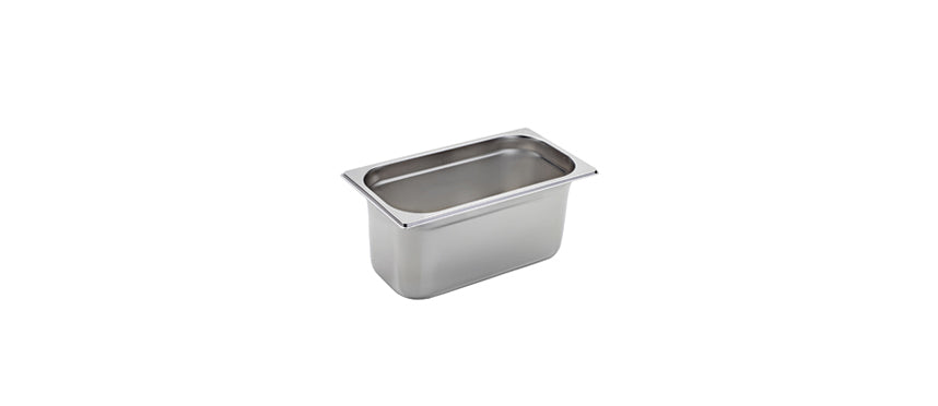 Vasca inox GN 1/3 cm 32,5x17,5 h 15 lt 5,7