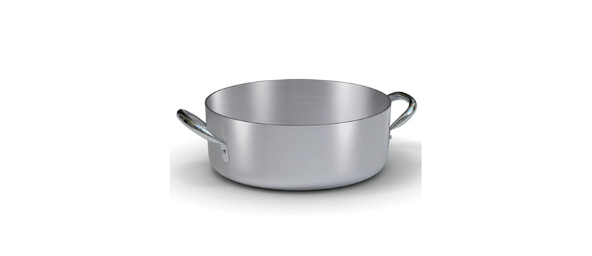Alluminio casseruola bassa 2 manici 60 Ø cm 60 h 21 lt 59