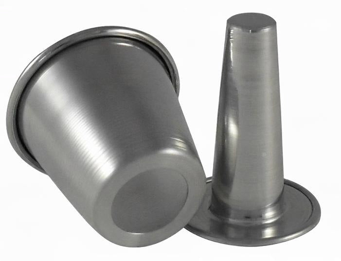 Forma babà con cono ø 7x8h in alluminio professionale