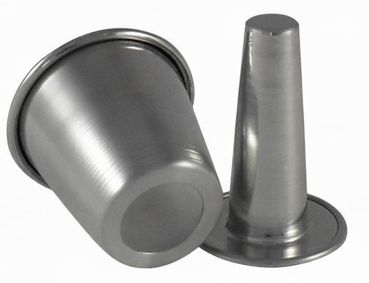 Forma babà con cono ø 7x8h in alluminio professionale