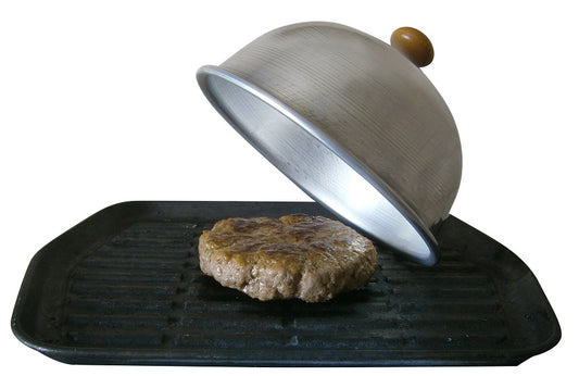 Cloche copri hamburger cm16 in alluminio professionale
