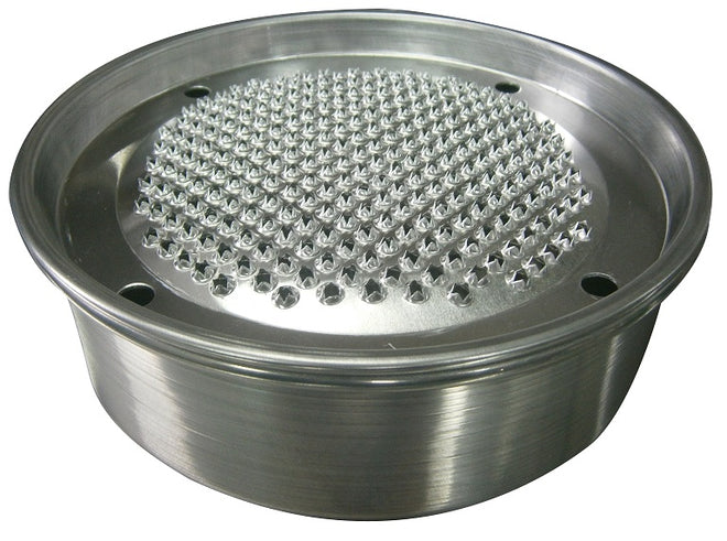 Grattugia ø 12x5h in alluminio professionale