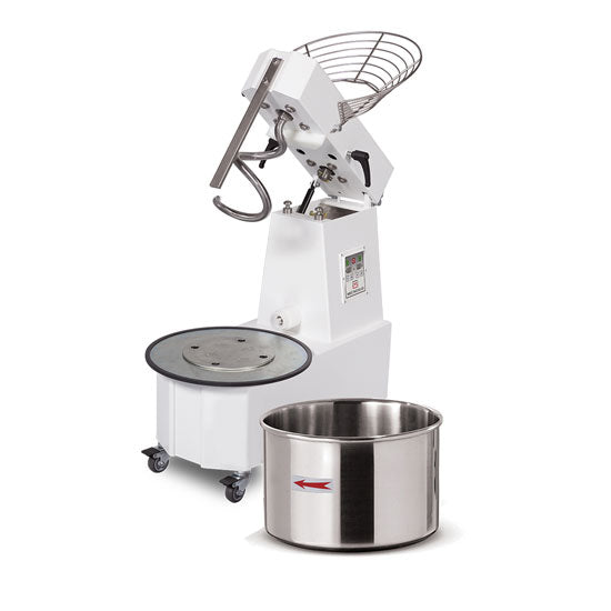 Impastatrice a spirale Mecnosud TS25AD vasca estraibile 4-22 kg 33 L 400V
