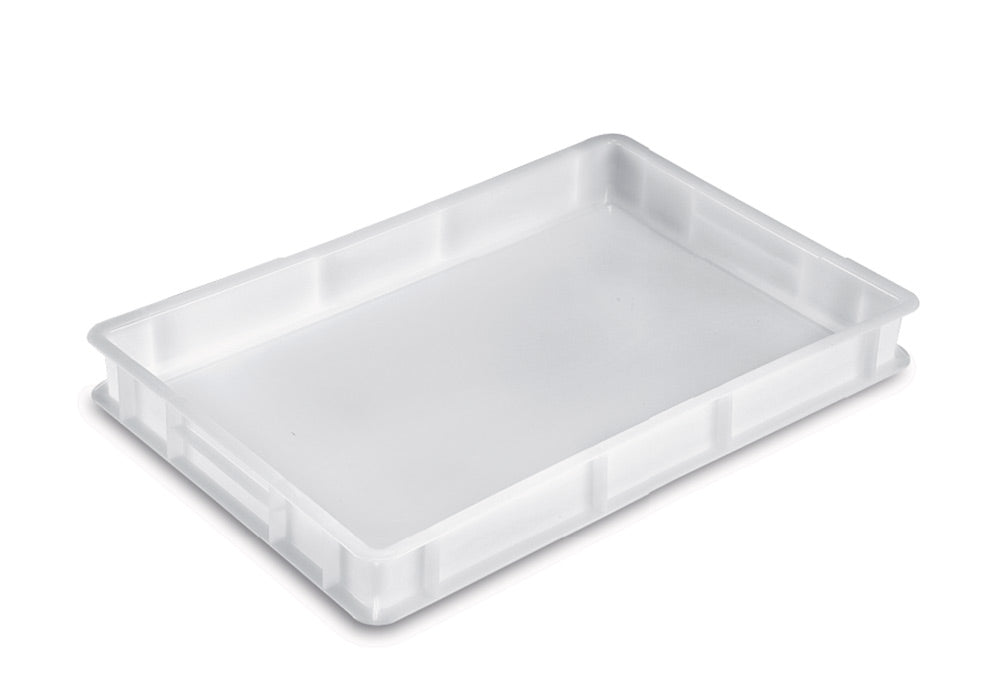 White dough tray 60x40x10h cm