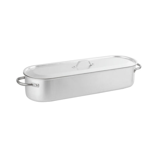 Pesciera alluminio con griglia e coperchio 60x17 cm Paderno - Paderno, immagine ufficiale
