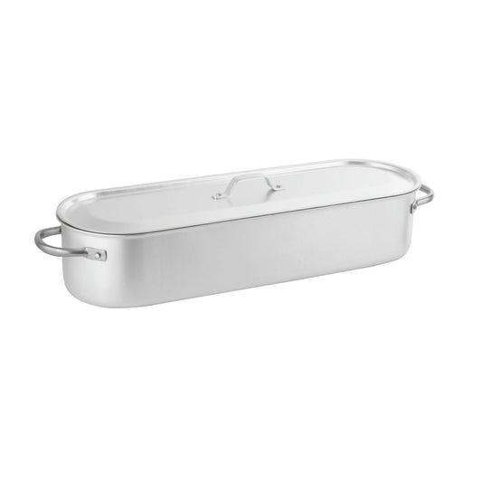 Pesciera alluminio con griglia e coperchio 70x19 cm Paderno - Paderno, immagine ufficiale