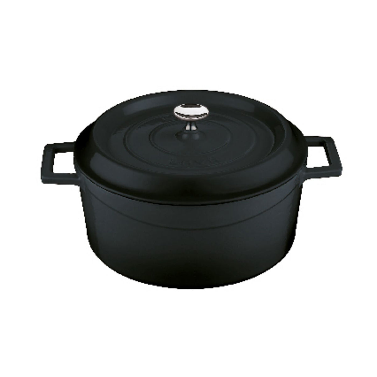Casseruola alta ghisa con coperchio Ø 24 cm nero Paderno - Paderno, immagine ufficiale