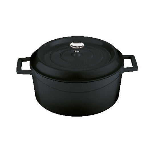 Casseruola alta ghisa con coperchio Ø 24 cm nero Paderno - Paderno, immagine ufficiale