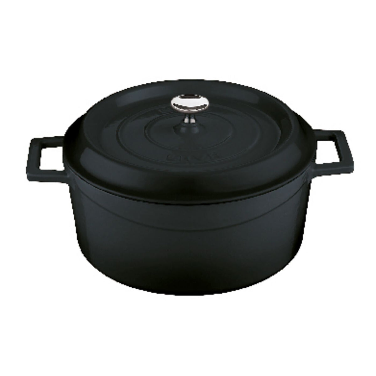Casseruola alta ghisa con coperchio Ø 28 cm nero Paderno - Paderno, immagine ufficiale