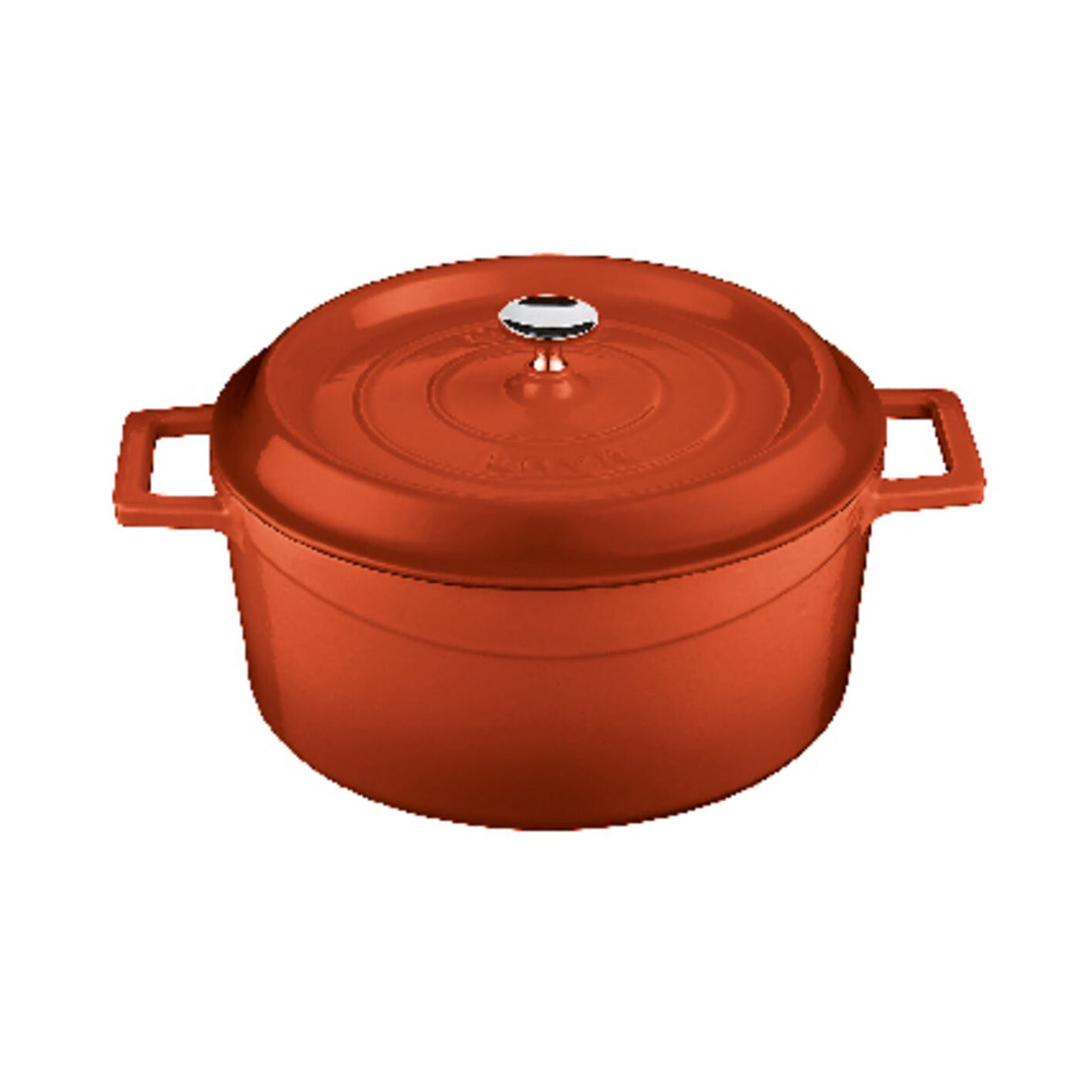 Casseruola alta ghisa con coperchio Ø 24 cm rosso Paderno - Paderno, immagine ufficiale
