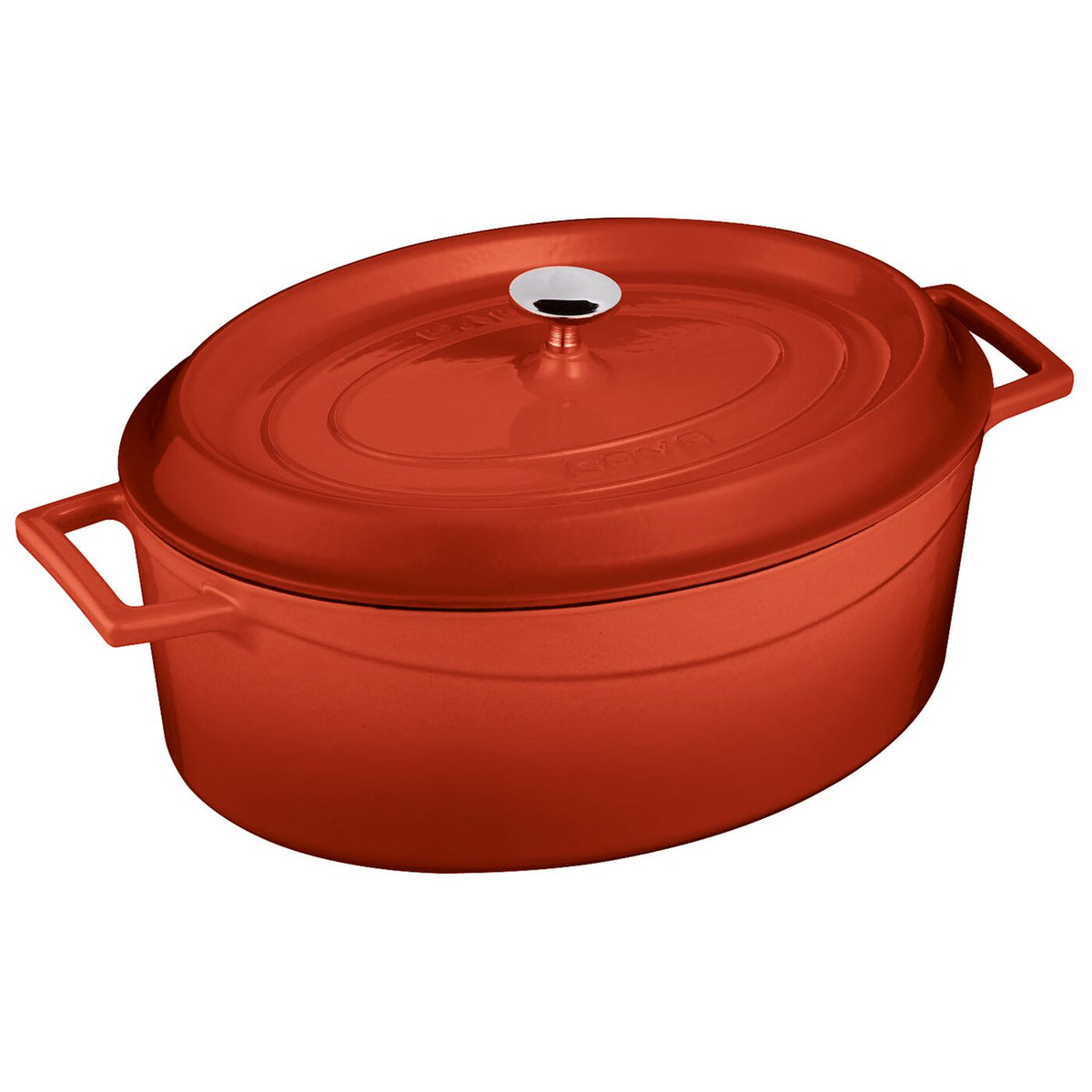 Casseruola ovale ghisa con coperchio Ø 29 cm rosso Paderno - Paderno, immagine ufficiale