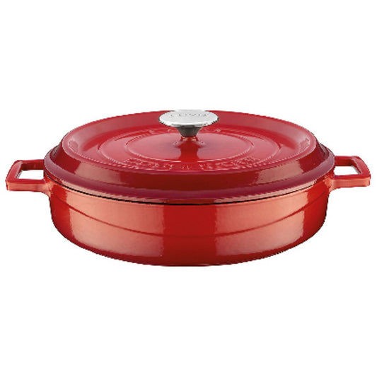 Casseruola bassa ghisa con coperchio Ø 32 cm rosso Paderno - Paderno, immagine ufficiale