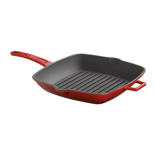 Padella grill ghisa con manico 26x26 cm rosso Paderno - Paderno, immagine ufficiale