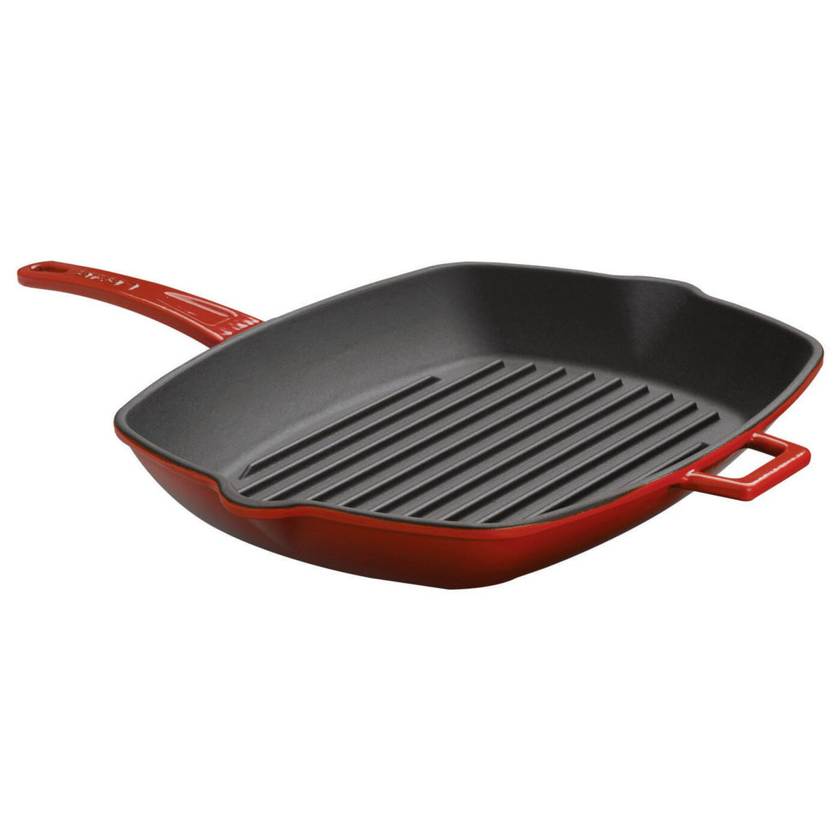 Padella grill ghisa con manico 26x32 cm rosso Paderno - Paderno, immagine ufficiale