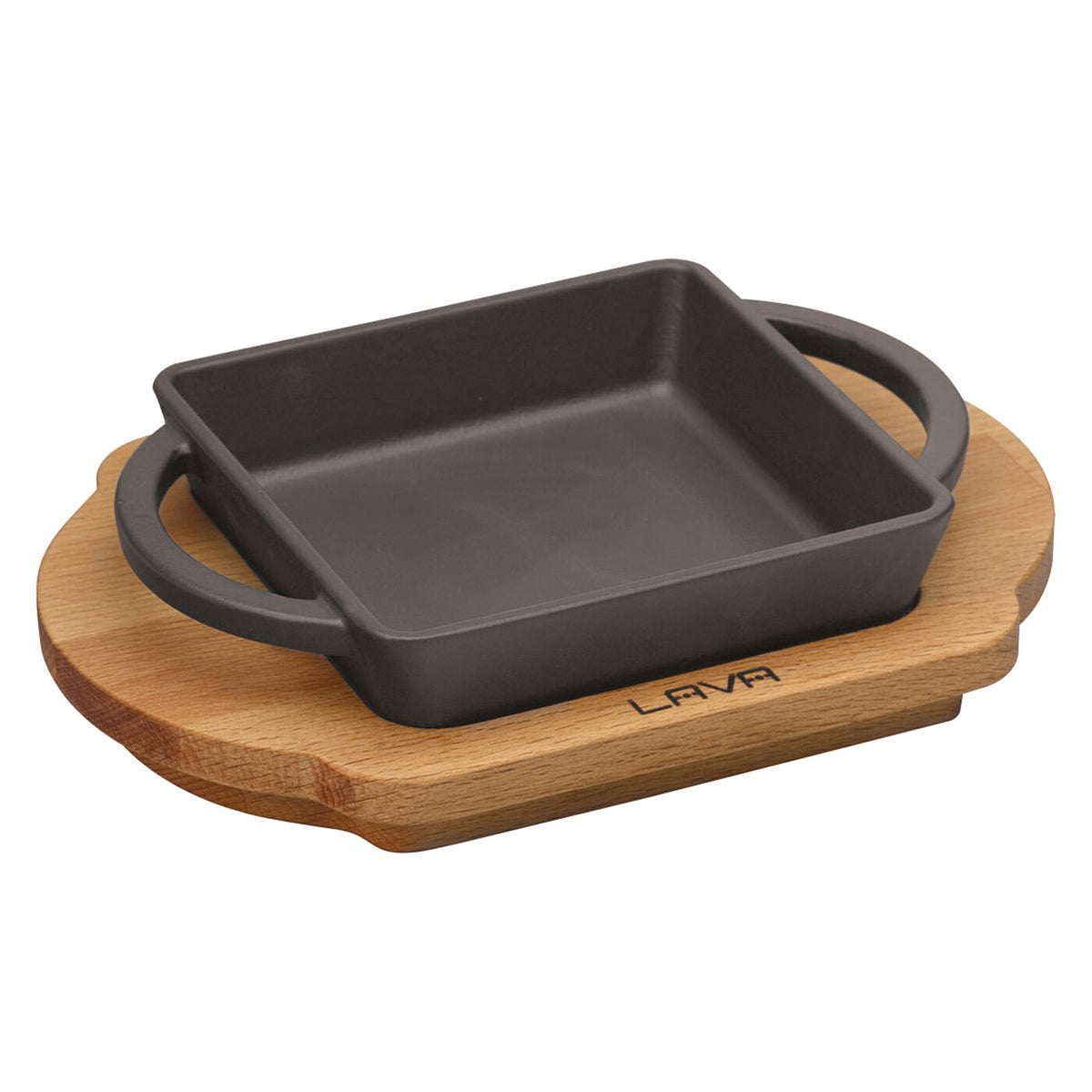 Tegame rettangolare ghisa con tagliere faggio 12x15 cm Paderno - Paderno, immagine ufficiale