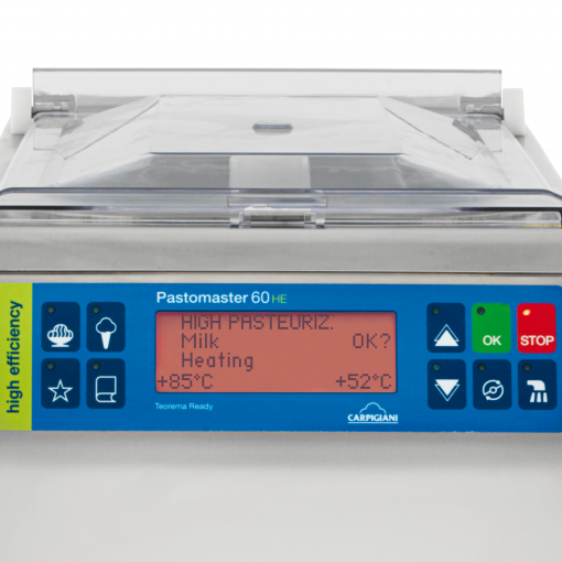 Carpigiani Pastomaster 60 HE P – dettaglio display (galleria ufficiale gamma Carpigiani)