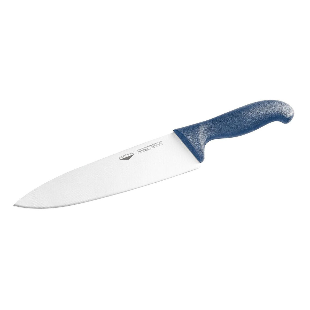 Coltello da cucina 26 cm stampato manico blu Paderno - 18000B26