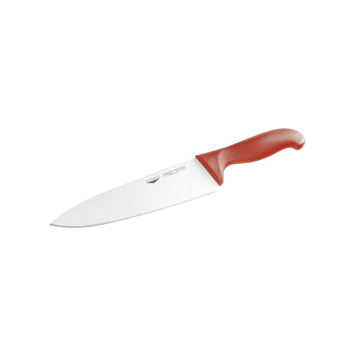Coltello da cucina 16 cm stampato manico rosso Paderno - 18000R16