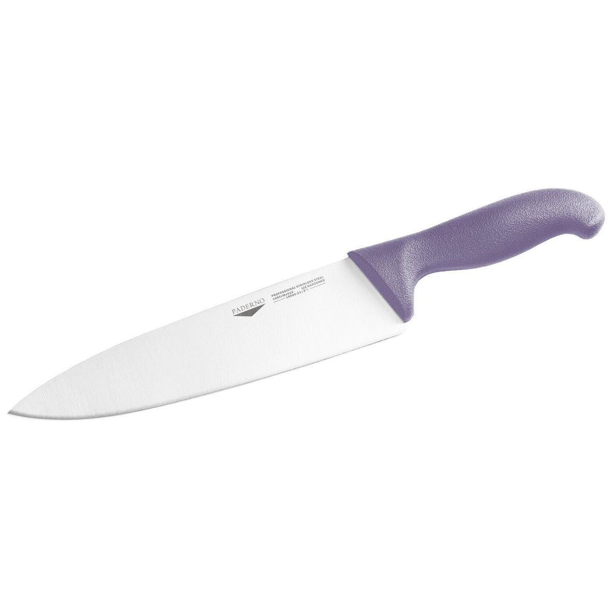 Coltello da cucina 26 cm stampato manico viola Paderno - 18000V26