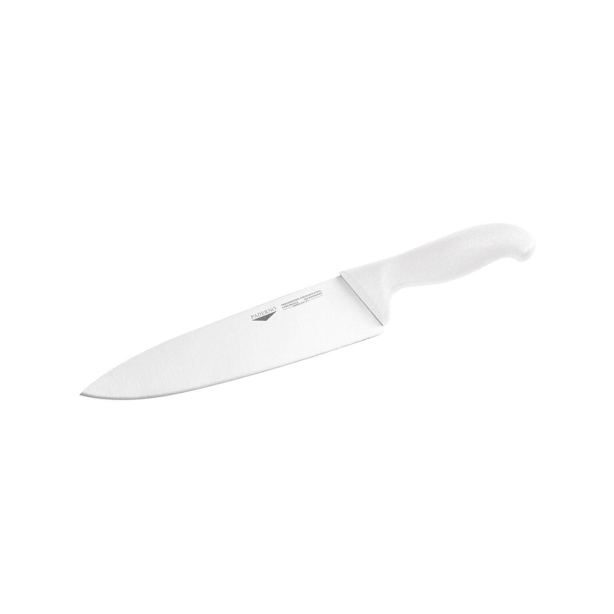 Coltello da cucina 20 cm stampato manico bianco Paderno - 18000W20