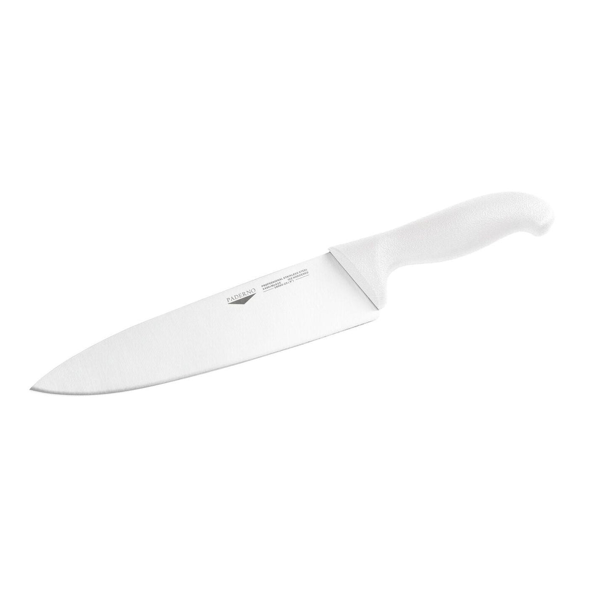 Coltello da cucina 26 cm stampato manico bianco Paderno - 18000W26