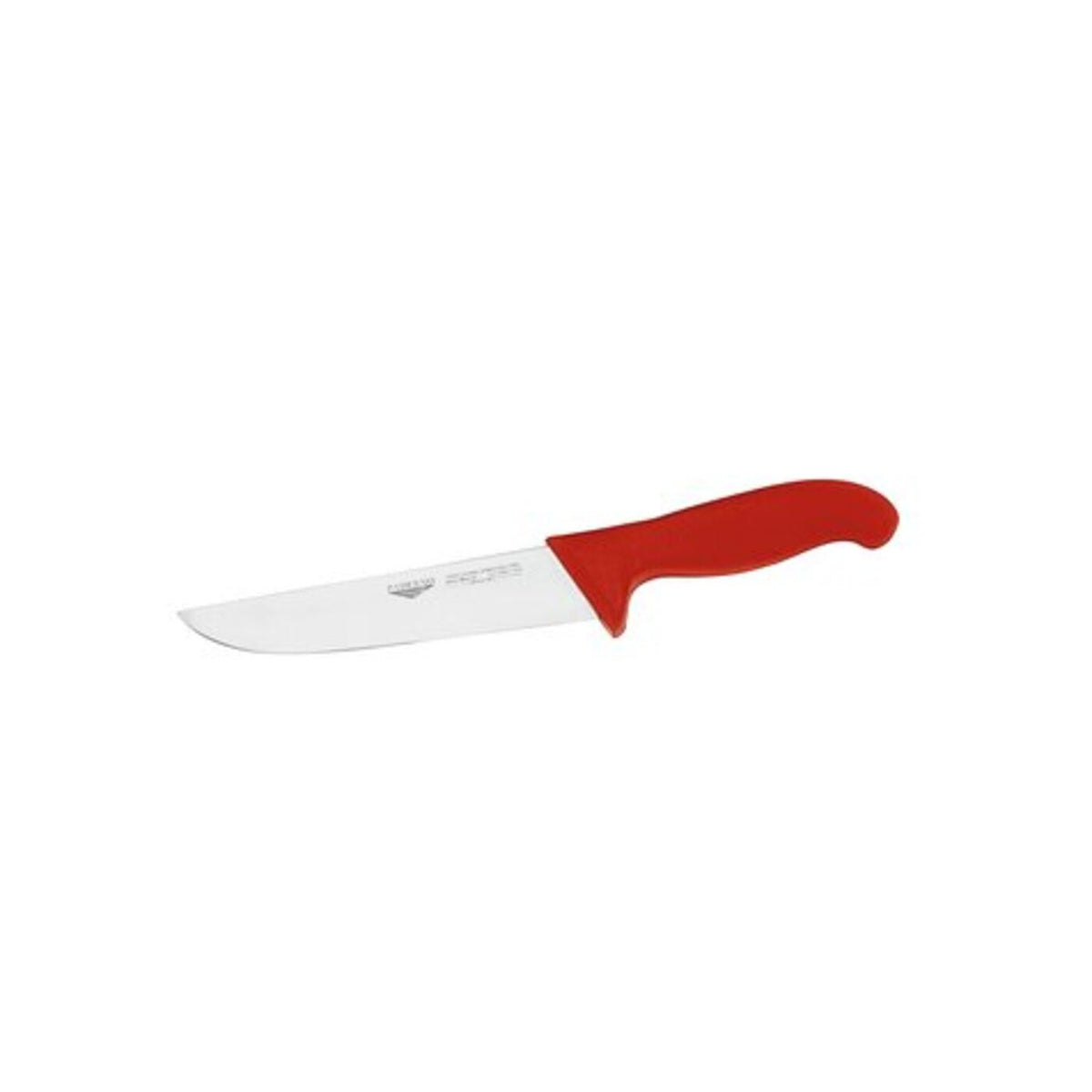Coltello francese 18 cm stampato manico rosso Paderno - 18002R18