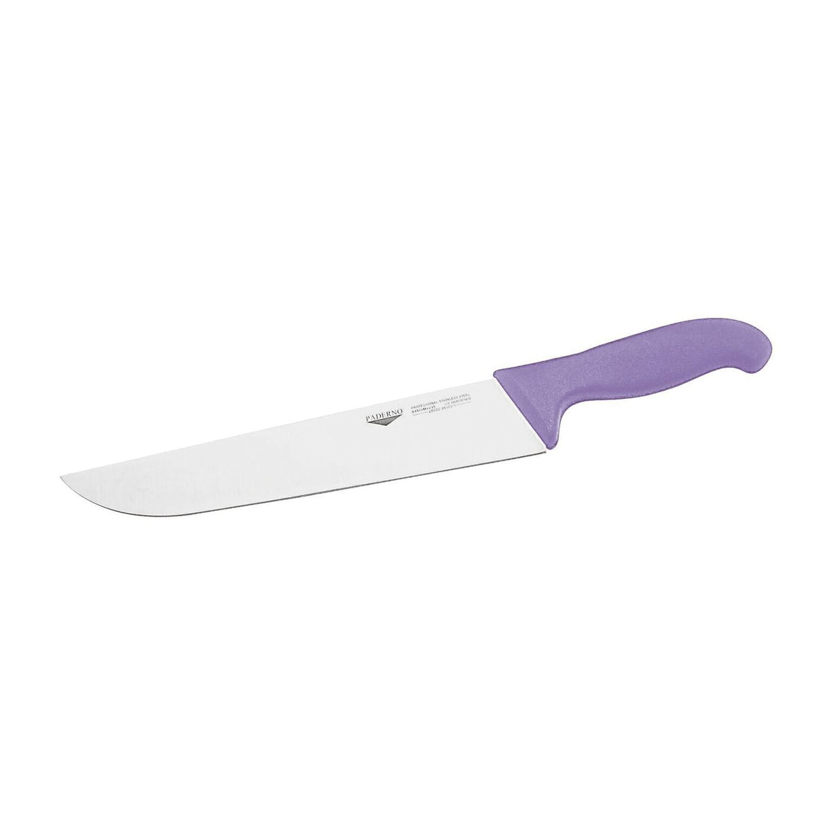 Coltello francese 26 cm stampato manico viola Paderno - 18002V26