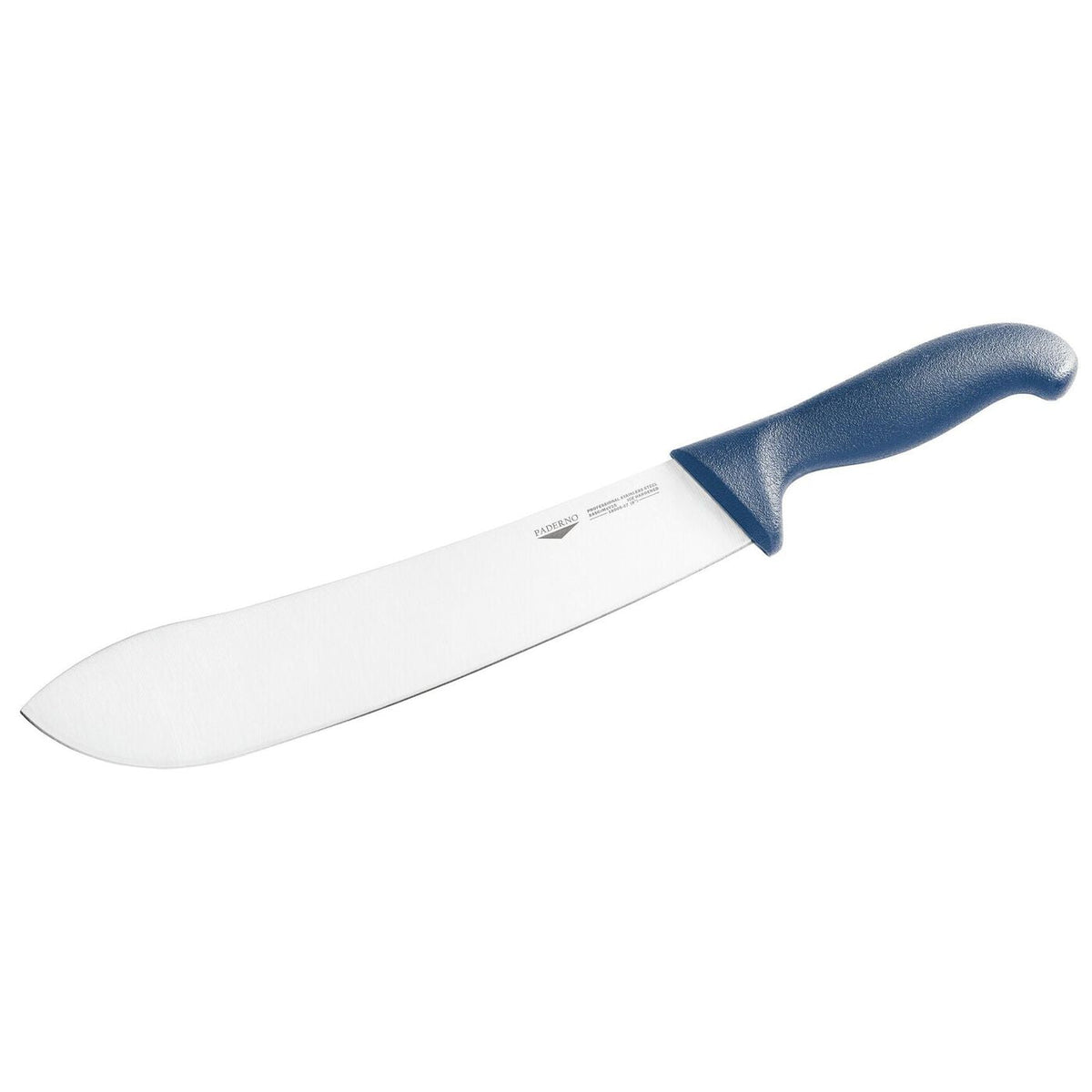 Coltello scimitarra 32 cm stampato manico blu Paderno - 18005B32