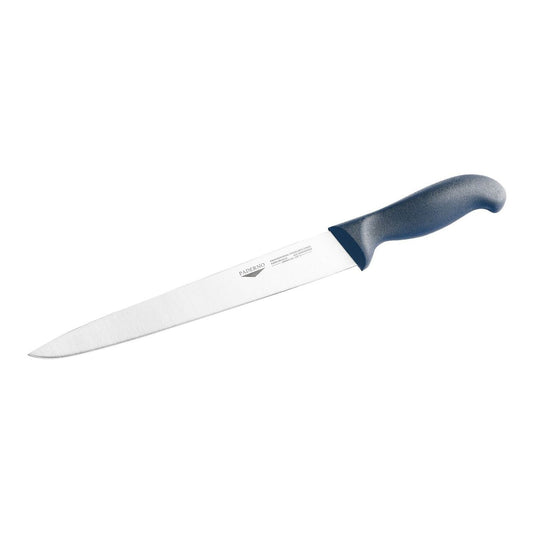 Coltello affettare 25 cm stampato manico blu Paderno - 18006B25