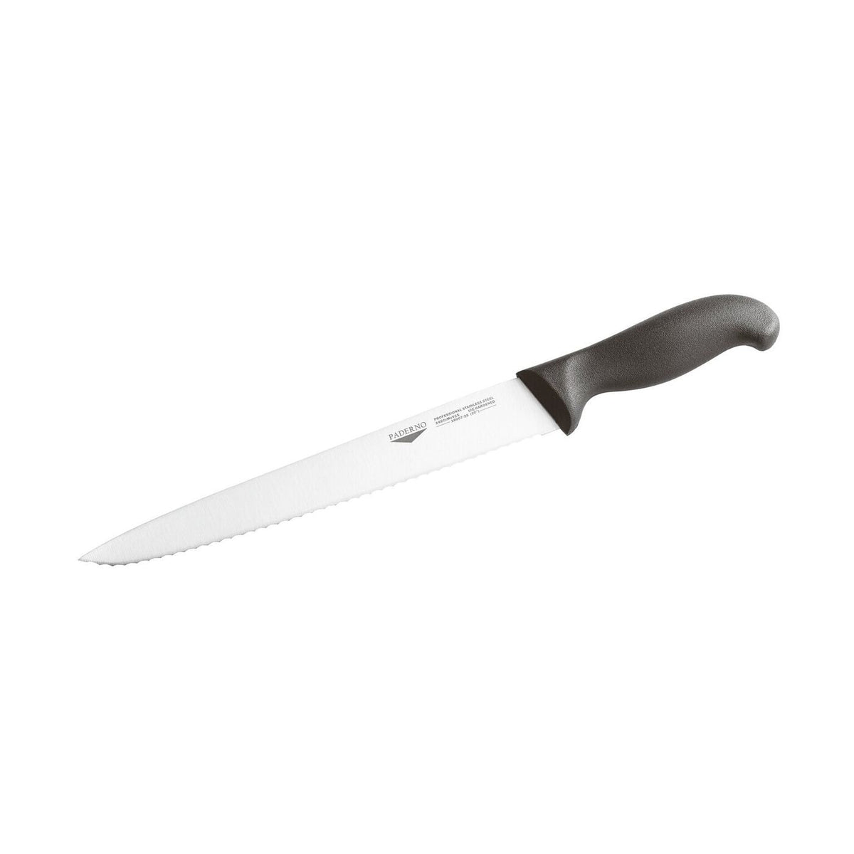 Coltello affettare dentato 25 cm stampato Paderno - 18007-25