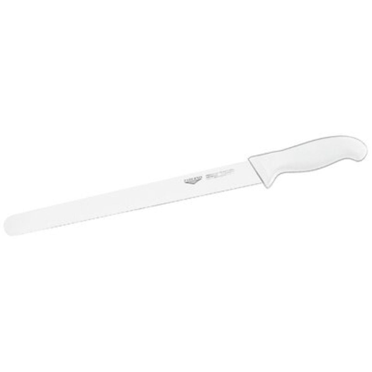 Coltello da prosciutto 30 cm stampato manico bianco Paderno - 18009W30