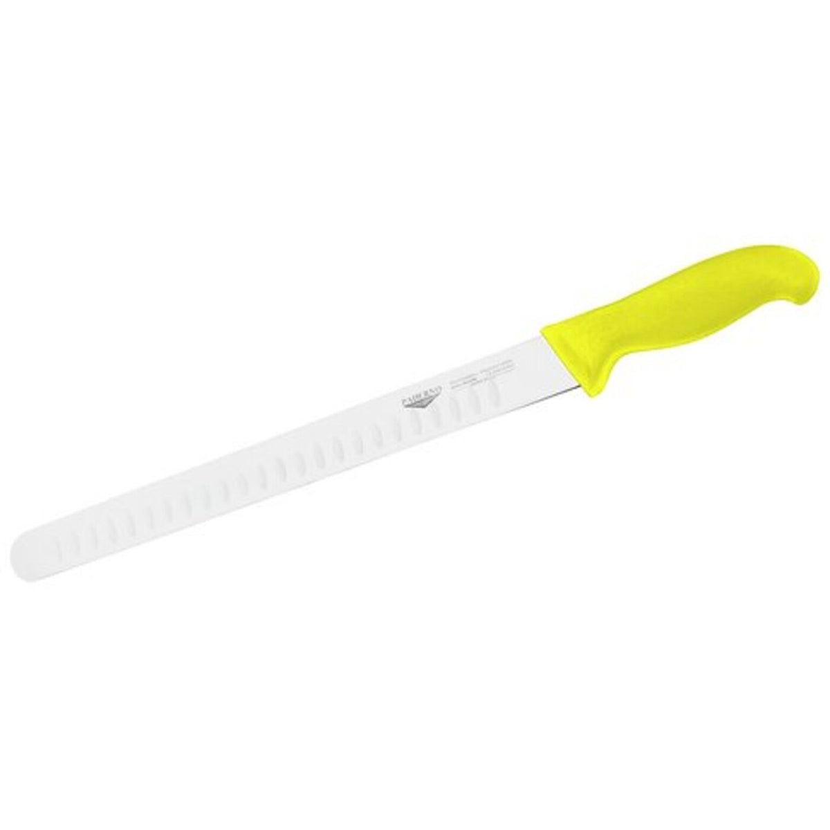 Coltello da prosciutto alveolato 30 cm stampato manico giallo Paderno - 18010Y30